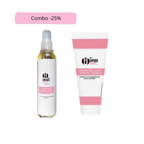 Combo: Concentrato Bifasico Spray + Crema Cellulite Effetto Termico -25%
